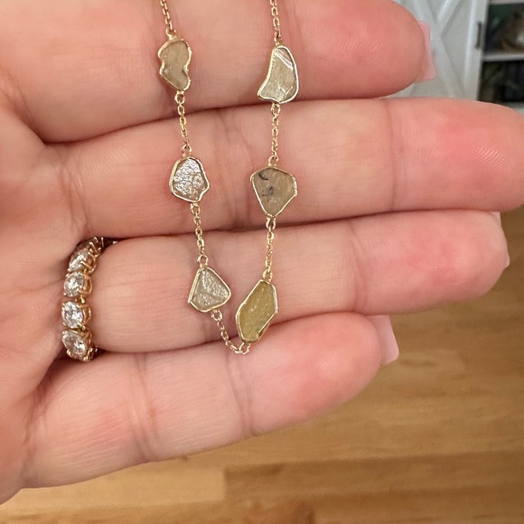 Jewelry - Artfully crafted chameleon, sliced diamond set in 14 karat rose gold